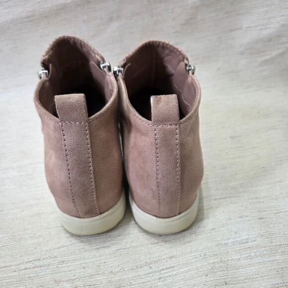 Time and Tru Woman's Pink Ankle Zip Up Booties Size 8 - Picture 5 of 8